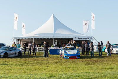 The Porscheplatz overlooking VIR Turn 4